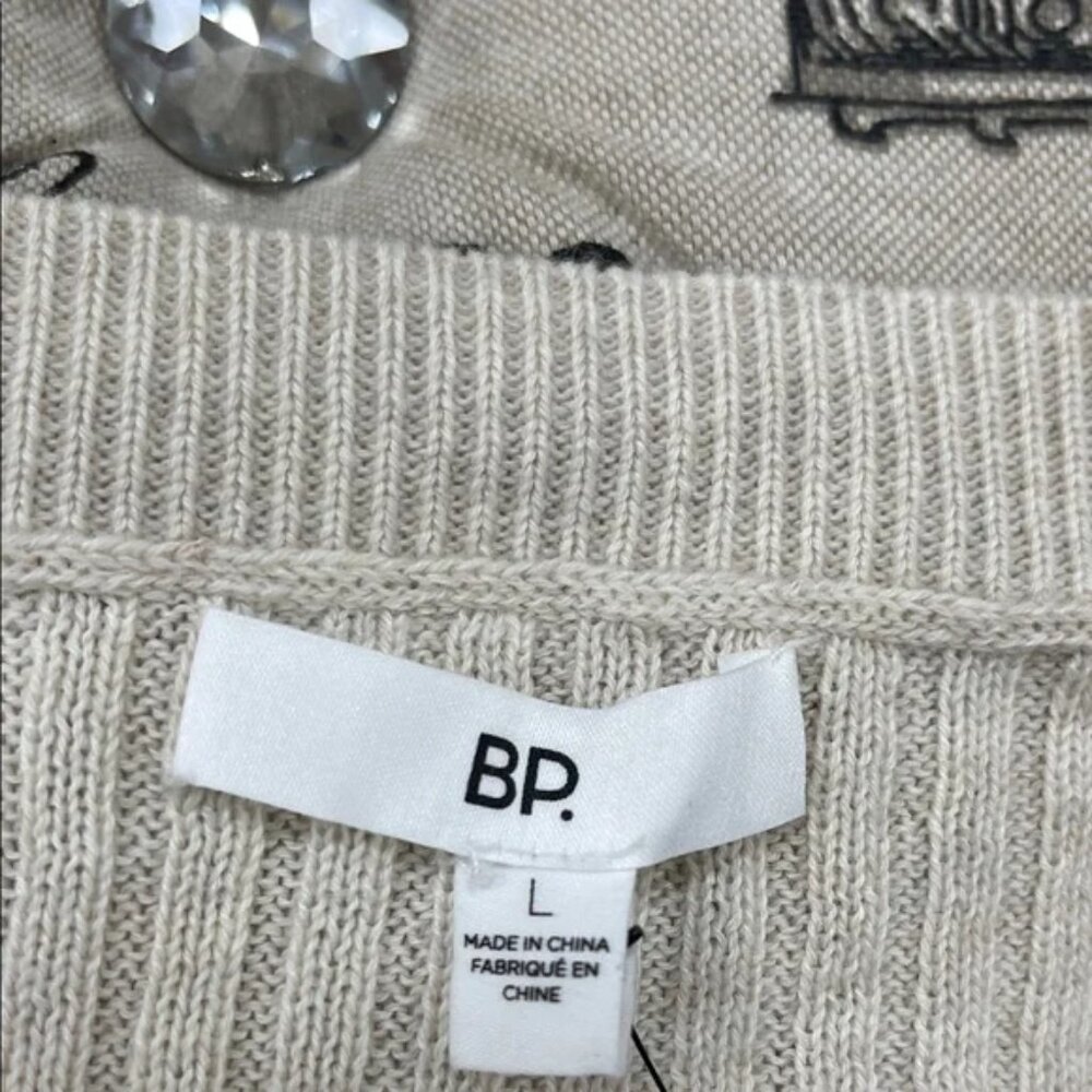 BP. Cropped Ribbed Cardigan - Picture 3 of 10